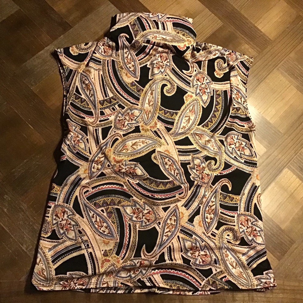 High neck sleeveless tops